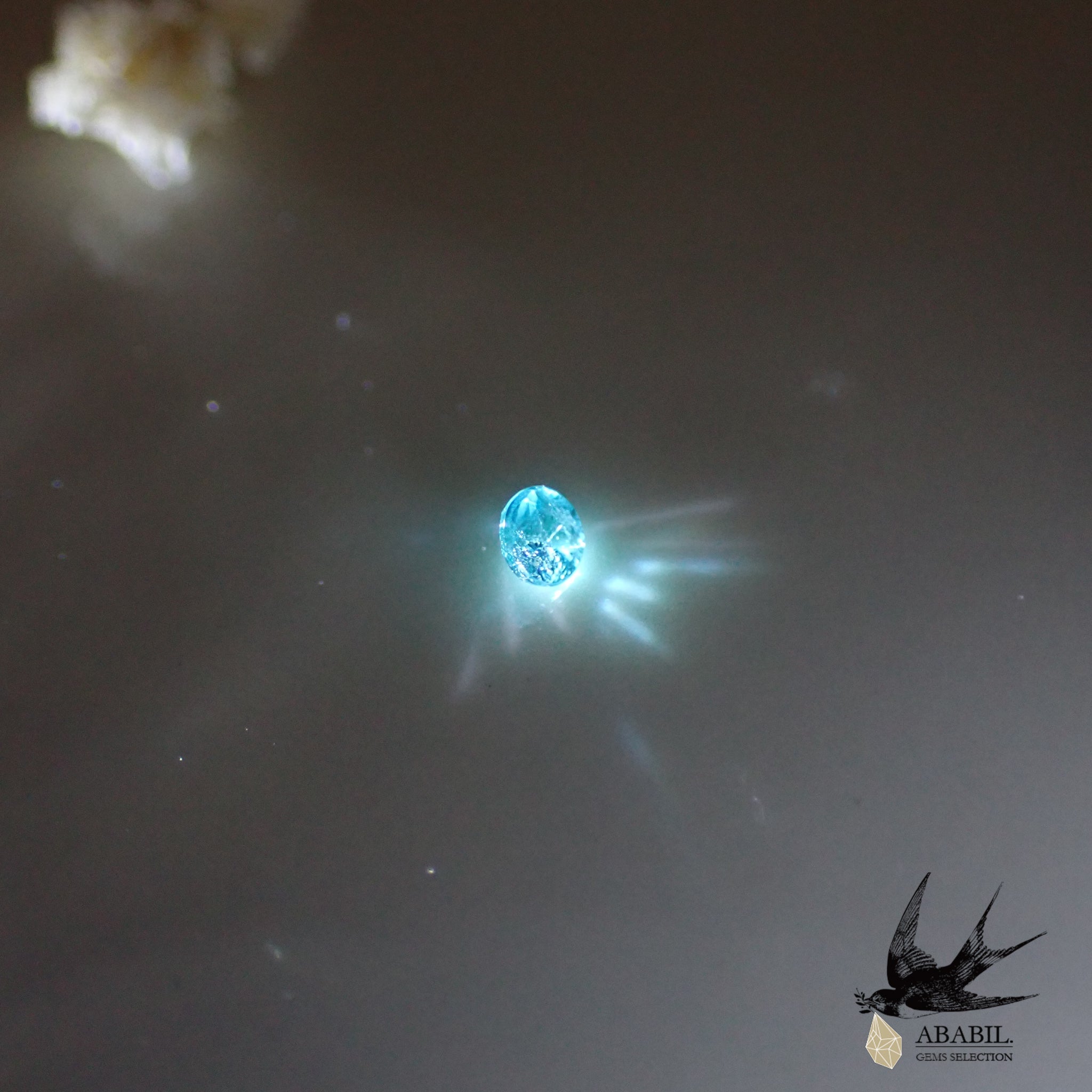 大粒のネオン!!★ブラジルバターリャパライバトルマリン★ 天然パライバトルマリン0.07ct【ブラジル】☆ネオンブルー、蛍光色