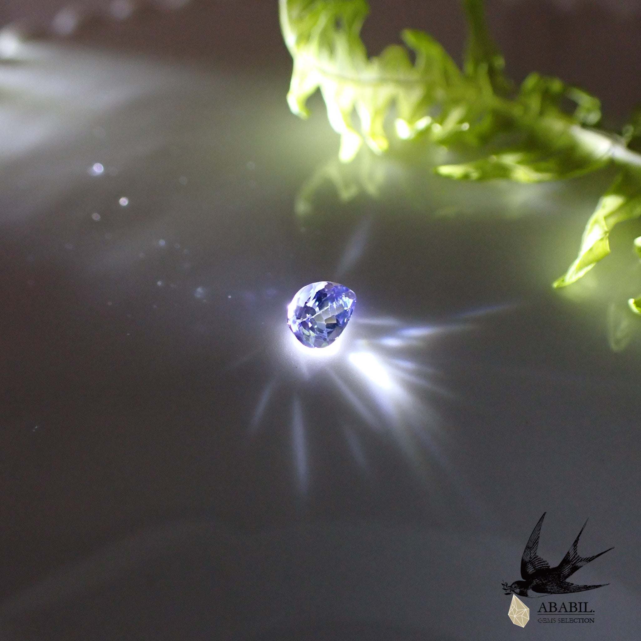 天然ラベンダーゾイサイト0.494ct【タンザニア】☆優しいラベンダー色