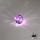 Natural bicolor sapphire 0.117ct [Tanzania] Nebula-like color Fluorescence 
