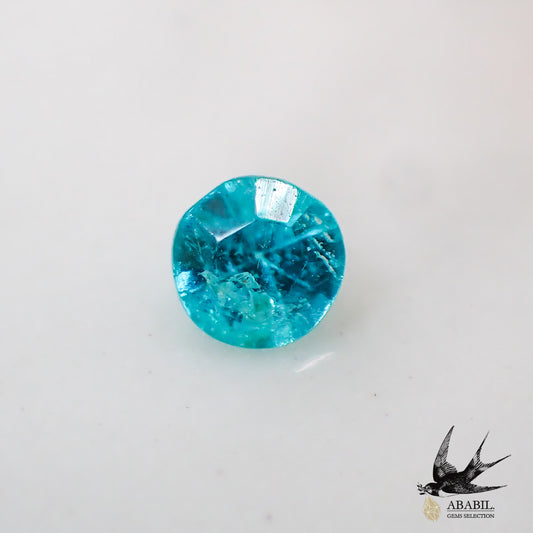 Natural Paraiba tourmaline 0.044ct [Brazil] Neon blue, fluorescent color 