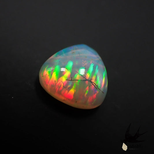 Natural high-quality honeycomb Ethiopian opal 2.697ct [Ethiopia] ★ Strong play-of-color effect ★ 