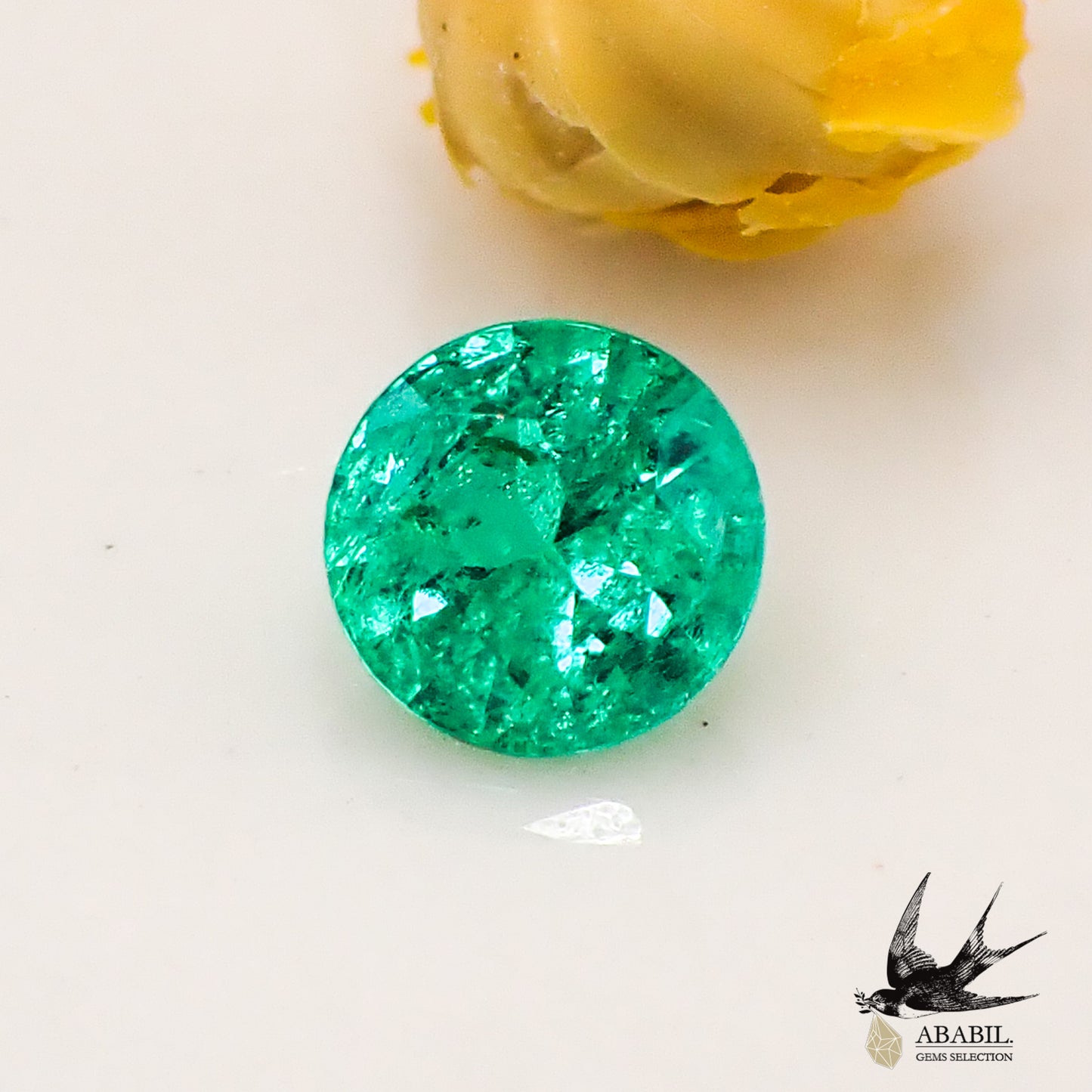 Natural emerald 0.172ct [Colombia] ★Brilliant green ★With So 
