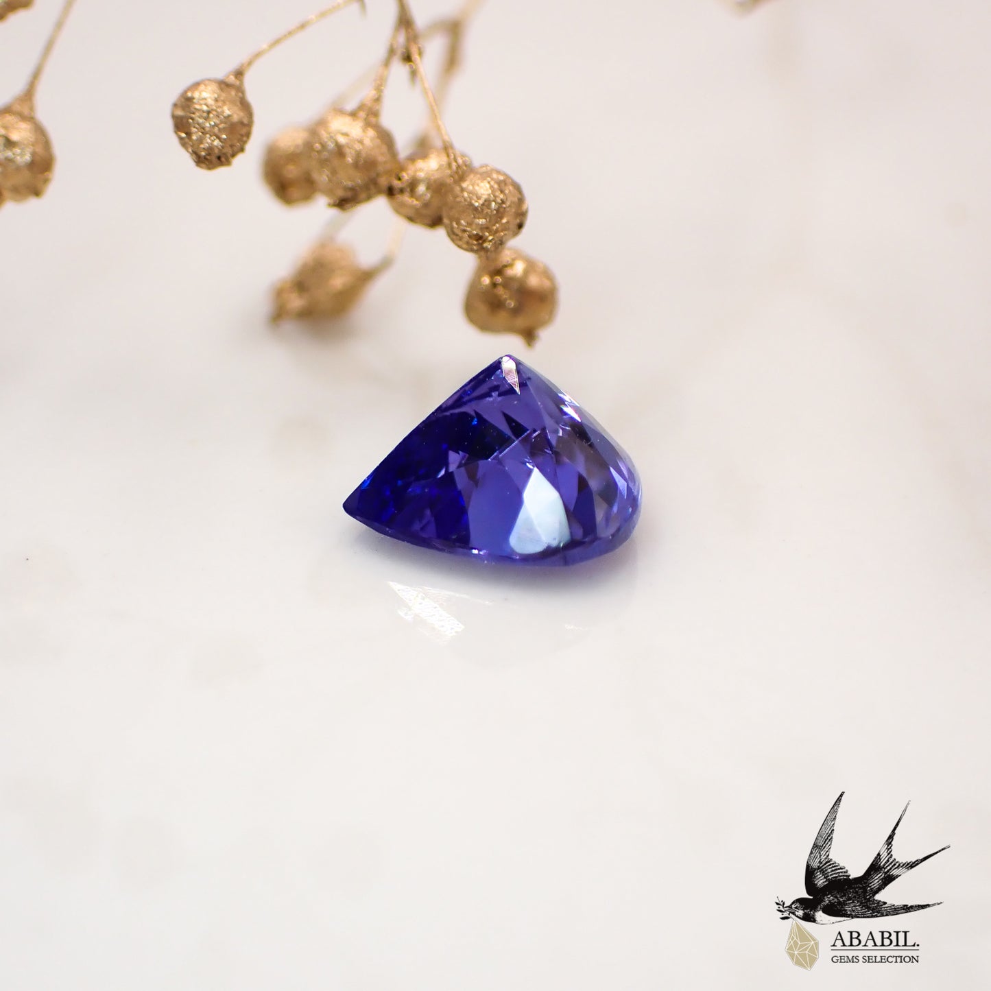 Natural tanzanite 1.089ct [Tanzania] ★Dark high quality ★Discoloration gem★ 