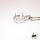 [Empty frame for custom-made jewelry/pendant top] PTWK04