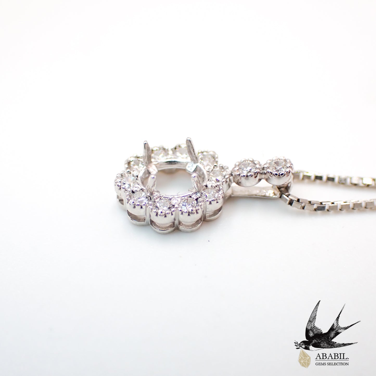 [Empty frame for custom-made jewelry/pendant top] PTWK06