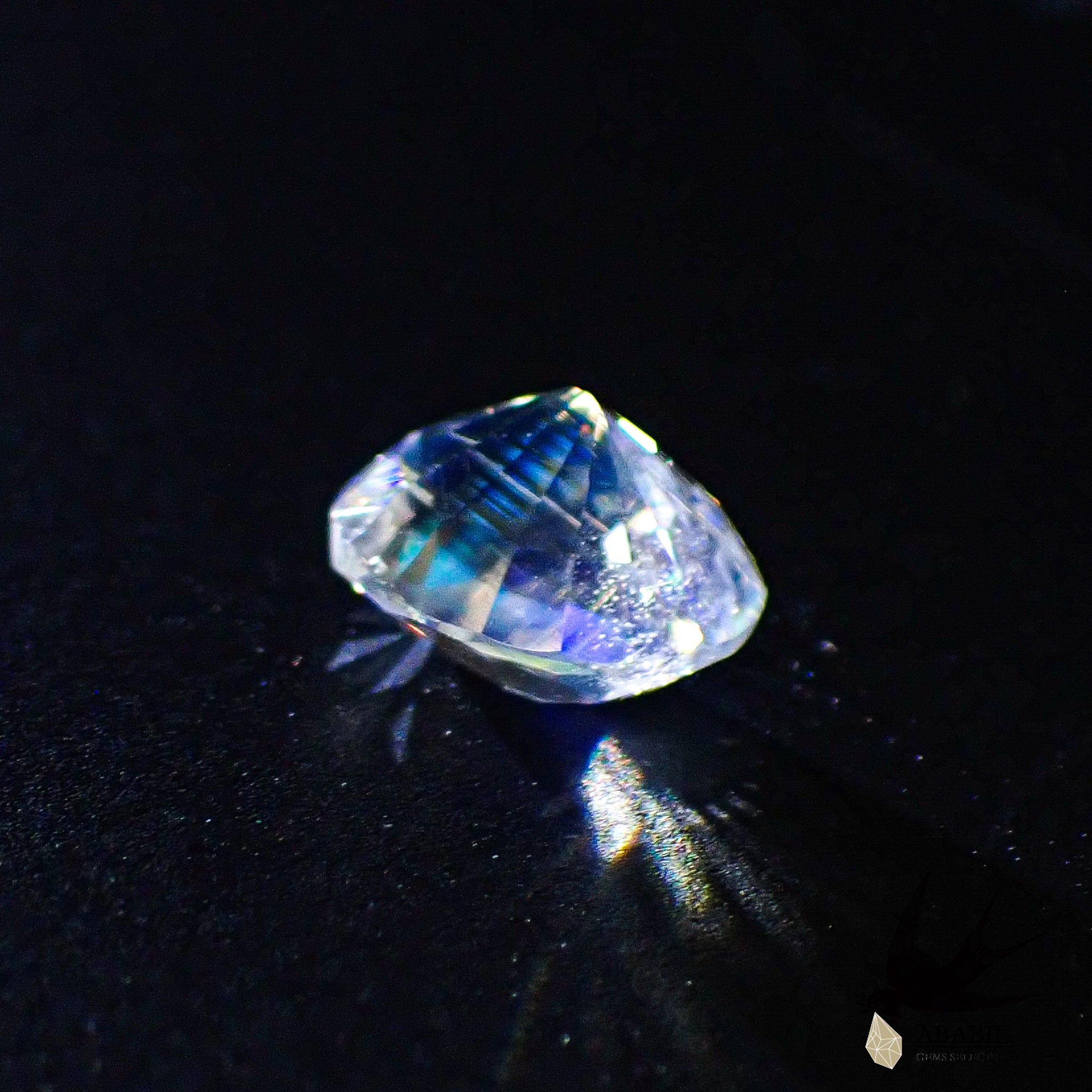 天然レインボームーンストーン1.296ct 【マダガスカル】アンデシンラブラド