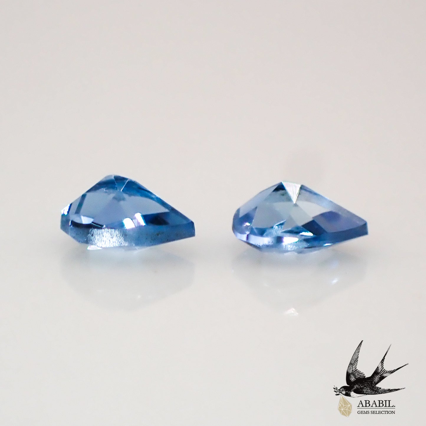 Natural Santa Maria Aquamarine 0.10ct [Brazil] ★Pair ★Ocean Blue★ 