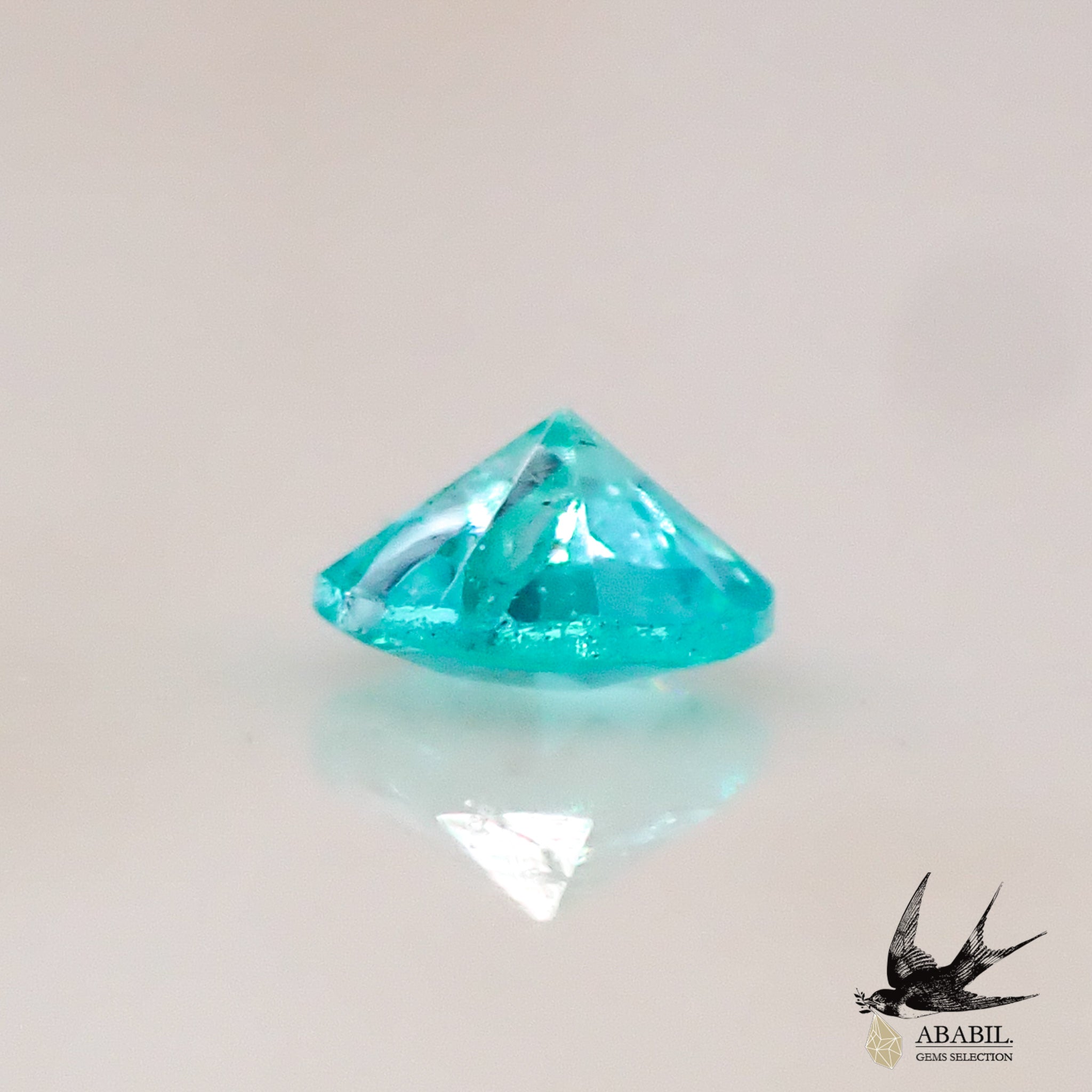 天然パライバトルマリン0.02ct【ブラジル】☆ネオンブルー、蛍光色