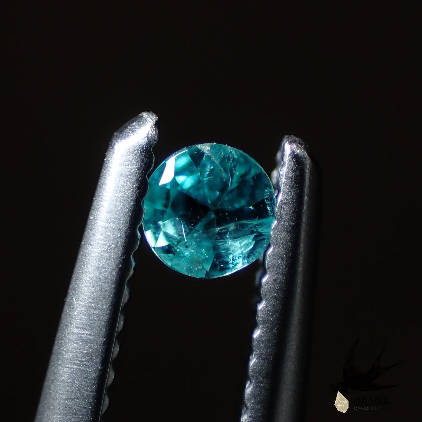 Natural Paraiba tourmaline 0.05ct [Brazil] Neon blue, fluorescent color 