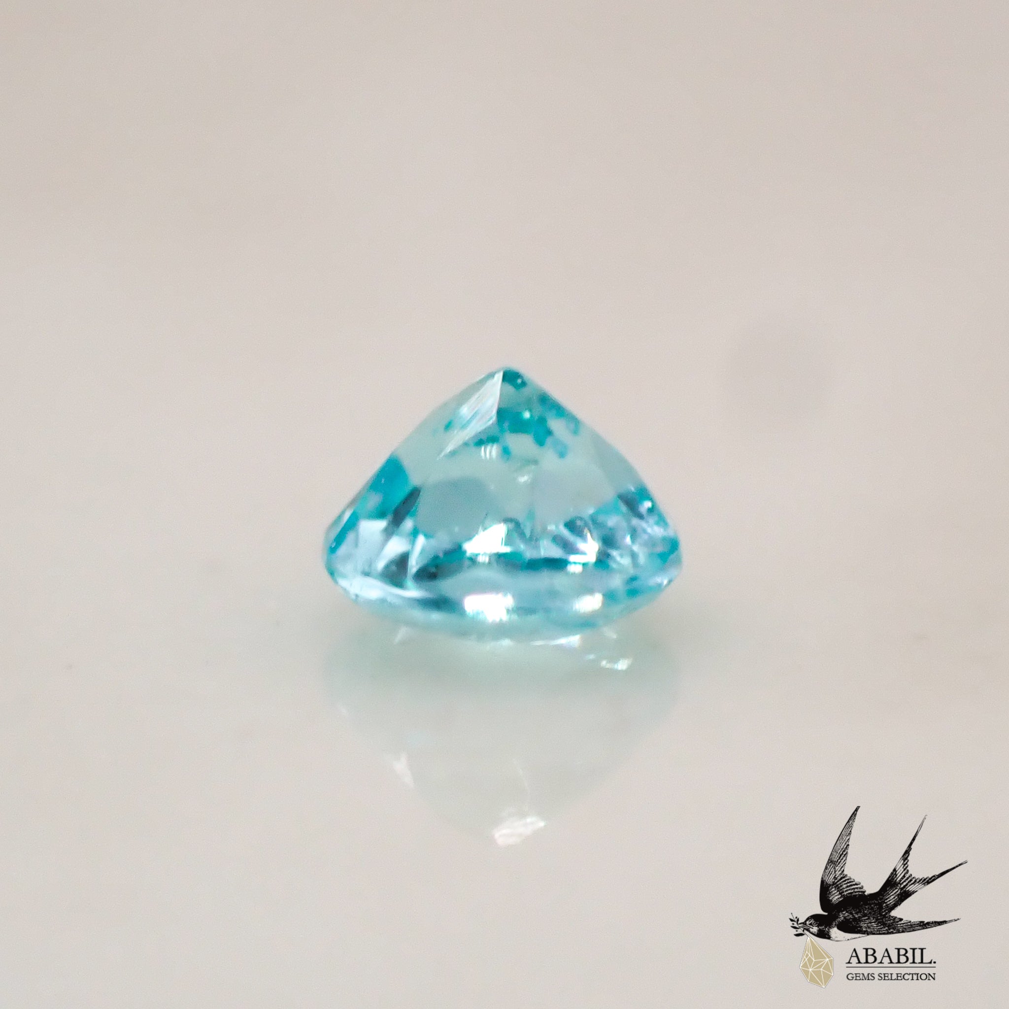 天然パライバトルマリン0.06ct【ブラジル】ネオンブルー、蛍光色 