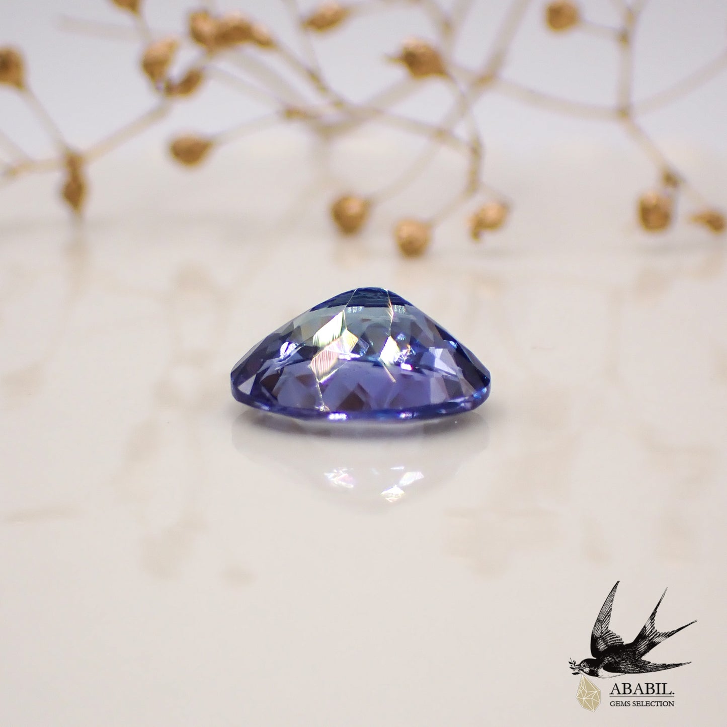 Natural high quality bicolor tanzanite (zoisite) 2.98ct [Tanzania] Dark 