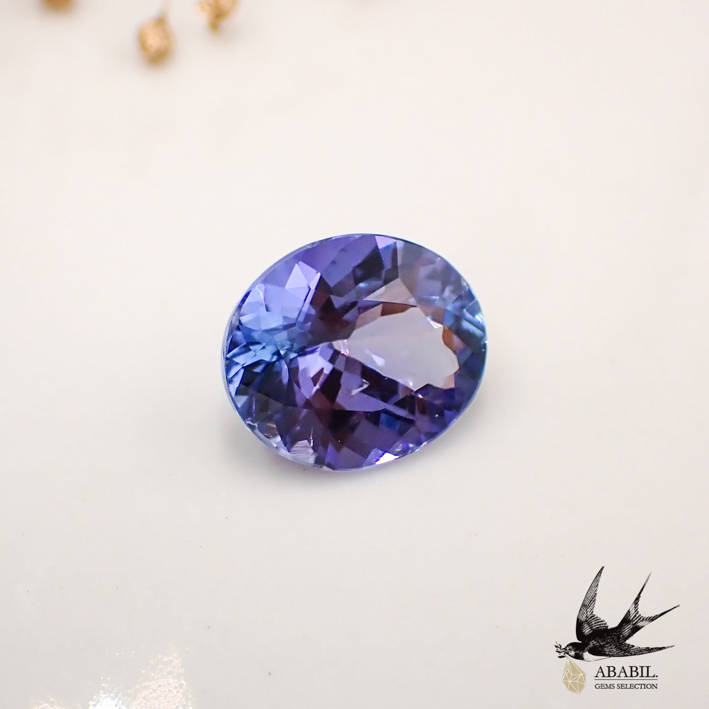 Natural high quality bicolor tanzanite (zoisite) 4.66ct [Tanzania] Dark 