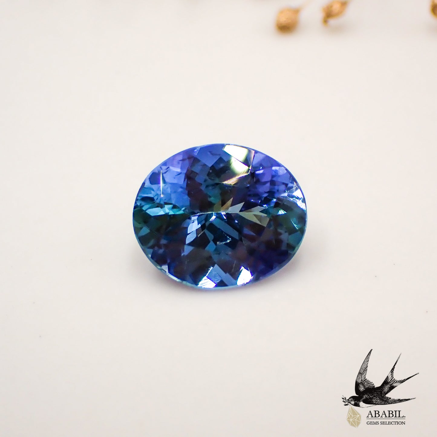 Natural high quality bicolor tanzanite (zoisite) 4.66ct [Tanzania] Dark 