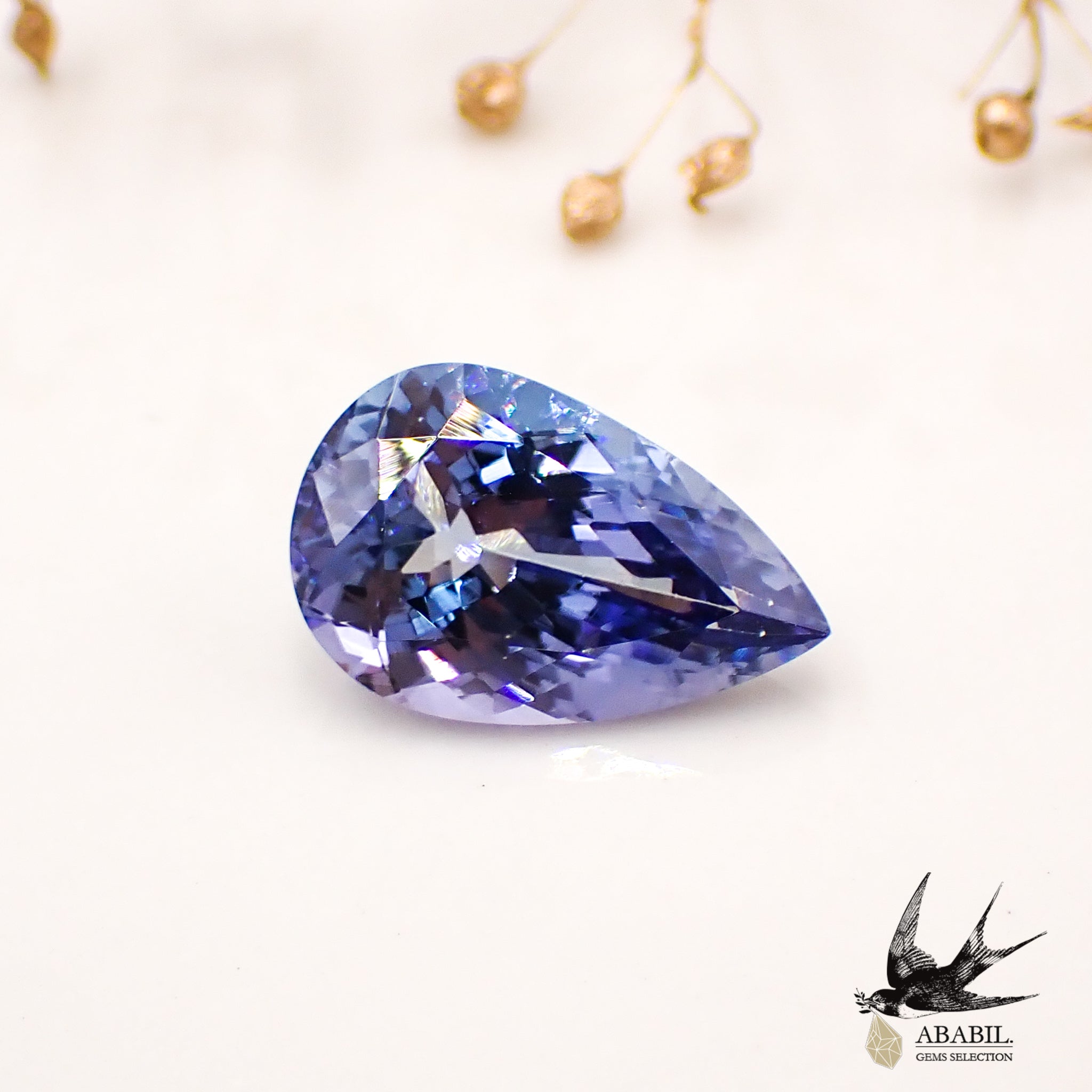 天然高品質バイカラータンザナイト(ゾイサイト)5.18ct【タンザニア 