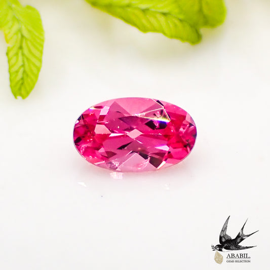 Natural hot pink spinel 0.25ct [Tanzania] Neon pink, fluorescence 