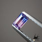 Natural bicolor sapphire 0.127ct [Madagascar] Bewitching pink and blue fluorescence 