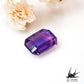 Natural bicolor sapphire 0.309ct [Madagascar] Blue purple and red purple fluorescence 
