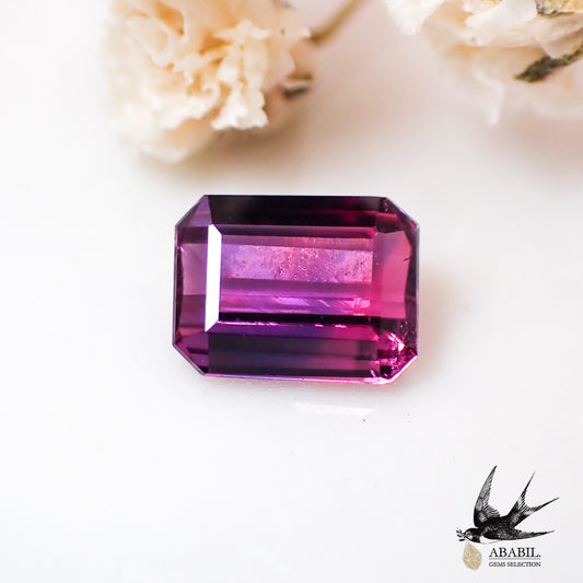 Natural bicolor sapphire 0.331ct [Madagascar] Bewitching red purple and purple fluorescence 