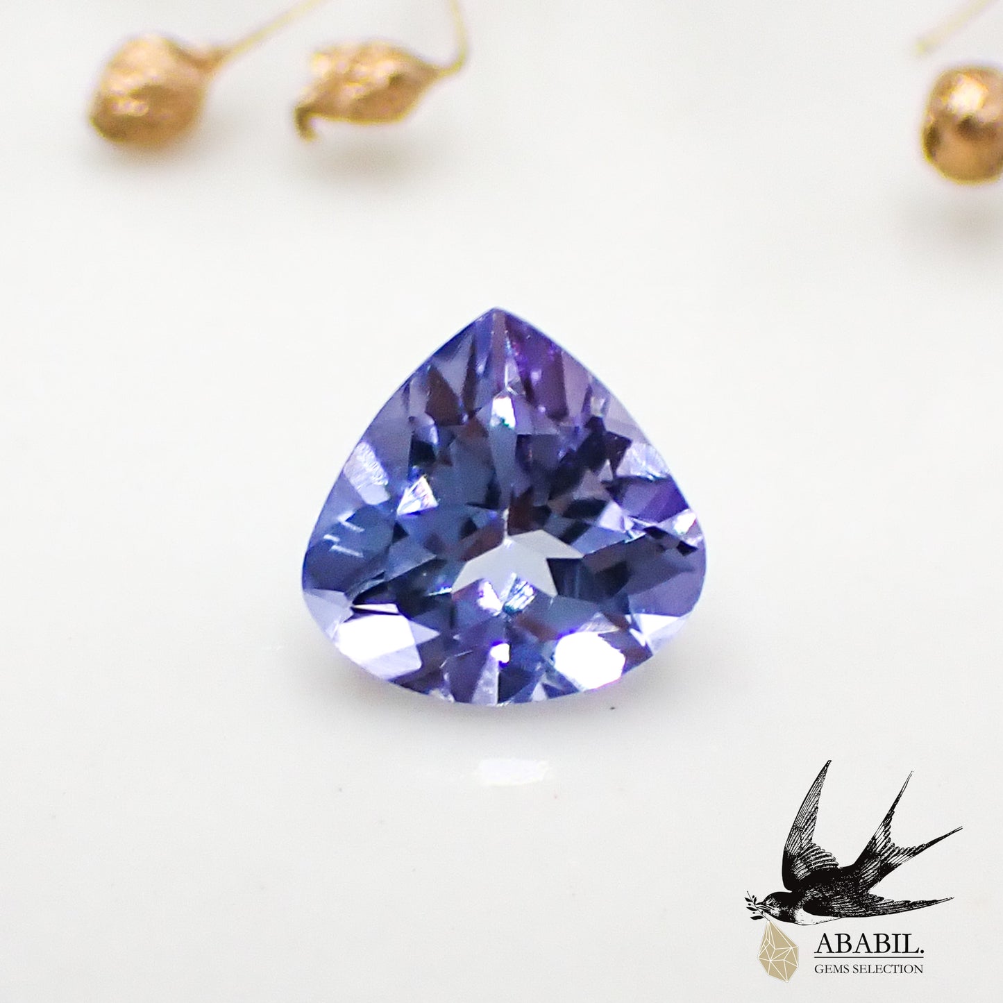 Natural bicolor tanzanite (zoisite) 0.86ct [Tanzania] pleochroism 