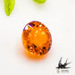 Natural spessartine garnet 0.63ct [Tanzania] ★Glow in orange★ 
