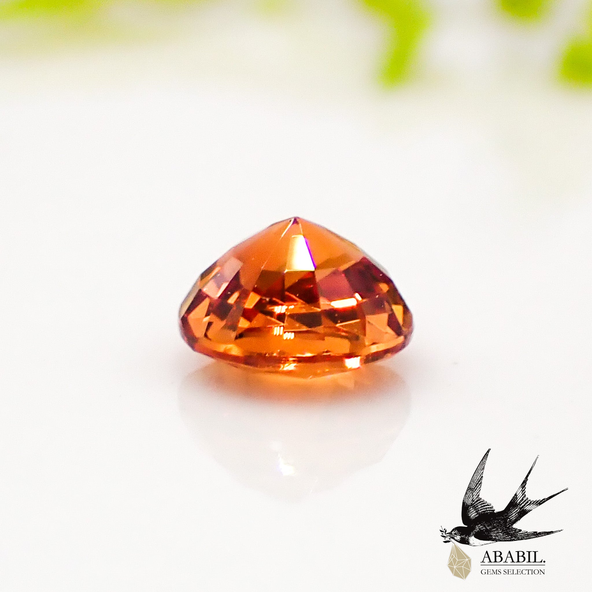 ガーネット　ルース　天然　天然石　スペサルティンガーネット　レディッシュオレンジ Spessartine garnet スペサルティン ガーネット 天然スペサルティン