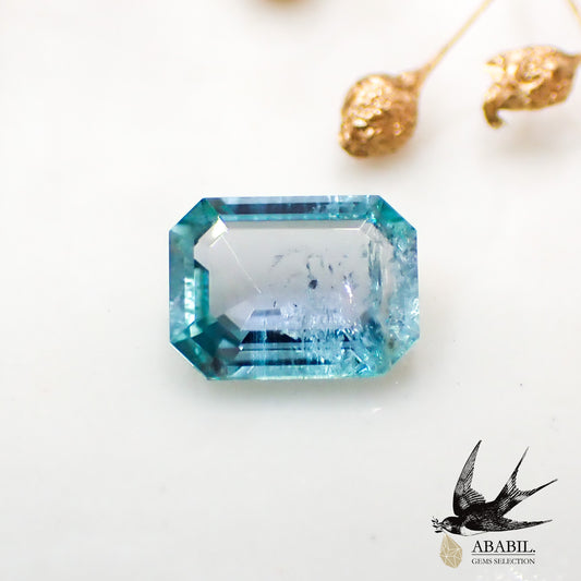 Natural blue Kornerupine 0.51ct [Tanzania] ★ Rare stone ★ Multicolor gem ★ Bicolor 