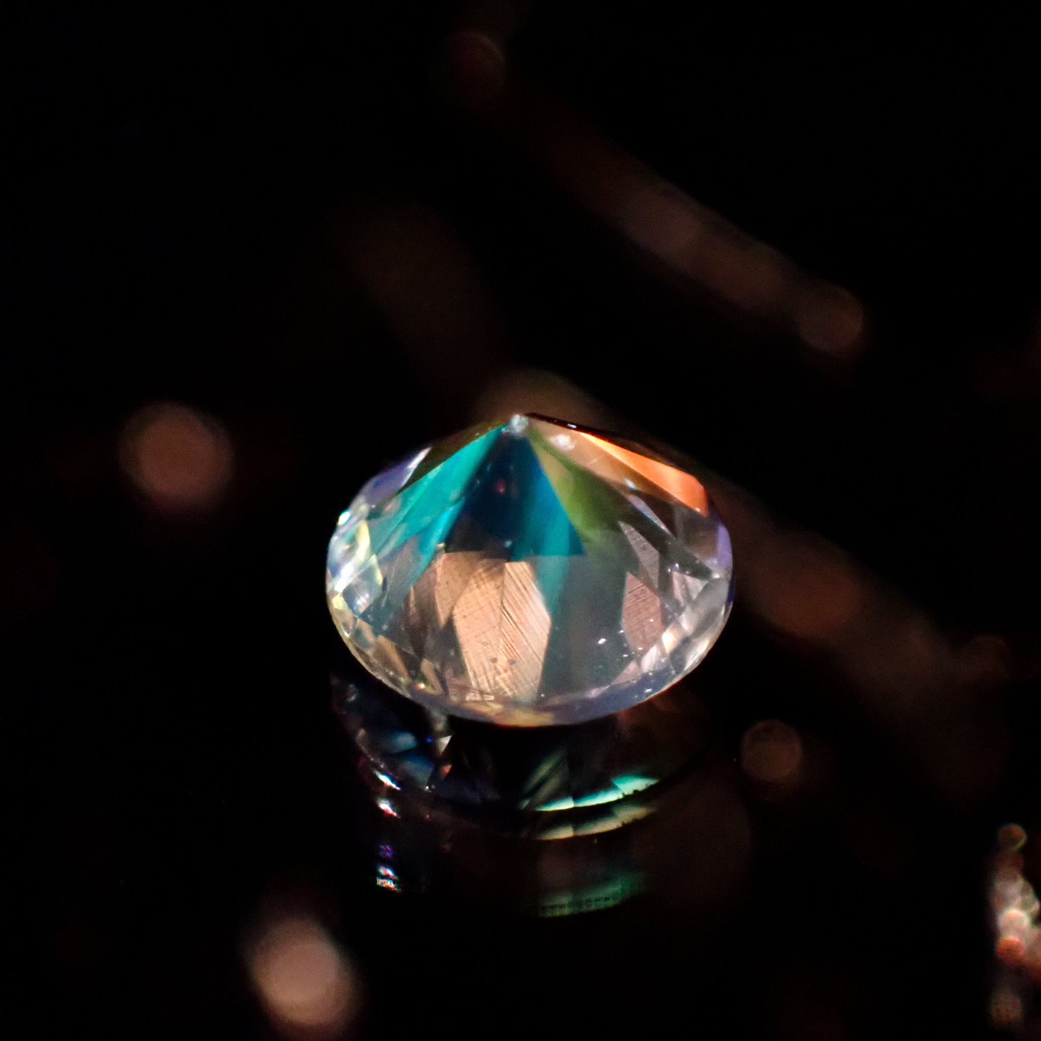 天然レインボームーンストーン0.308ct 【マダガスカル】アンデシン