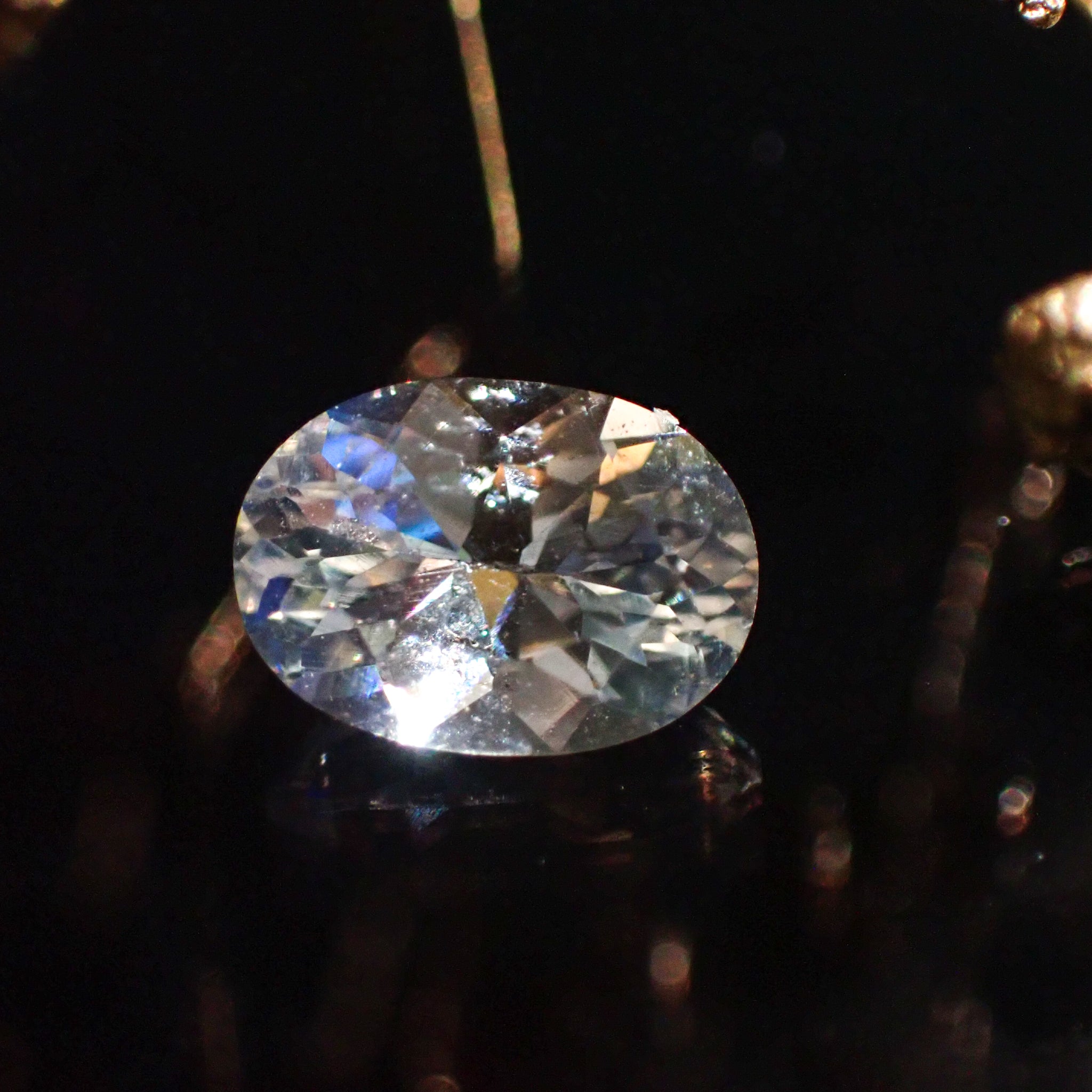 天然レインボームーンストーン0.74ct 【マダガスカル】アンデシン