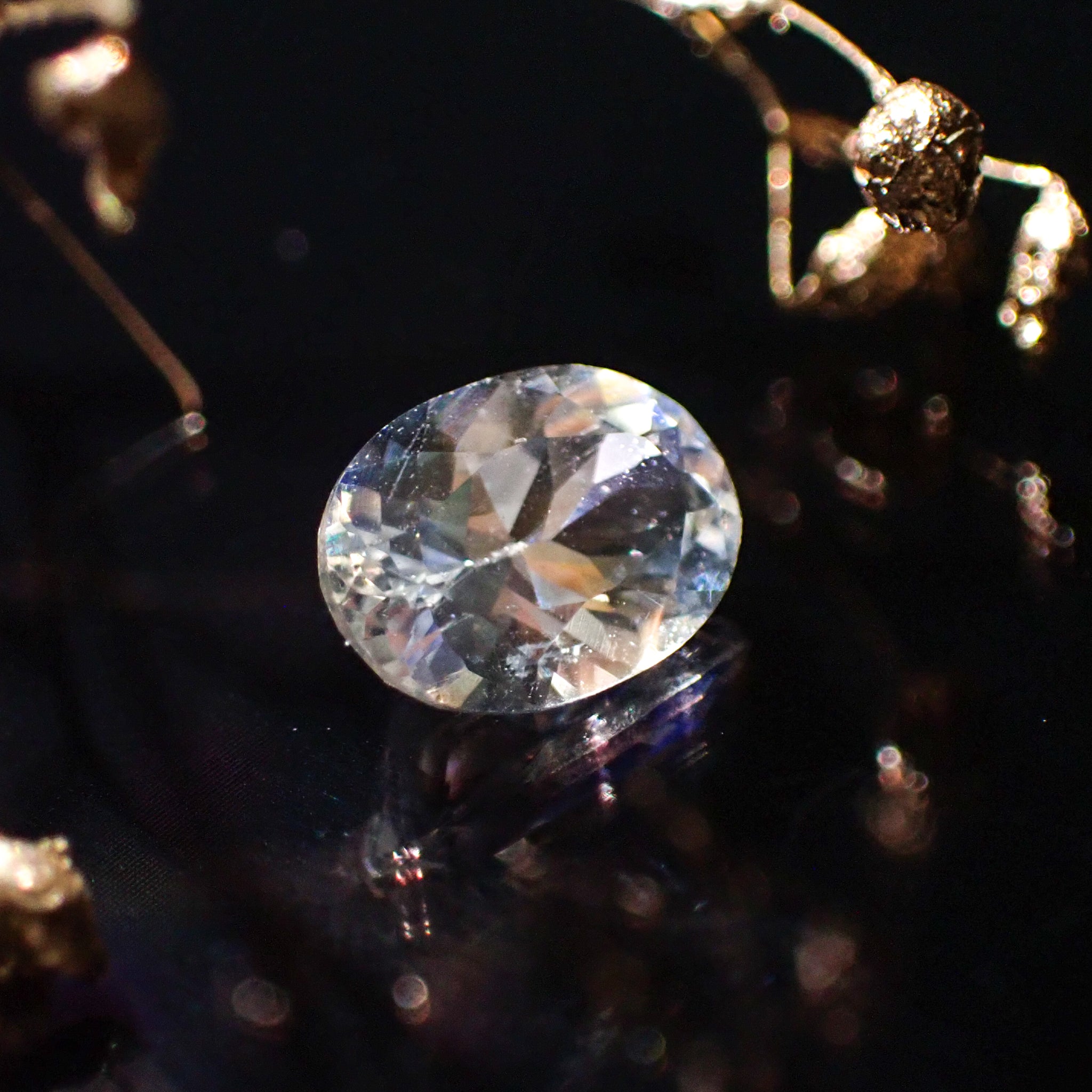 天然レインボームーンストーン0.74ct 【マダガスカル】アンデシン