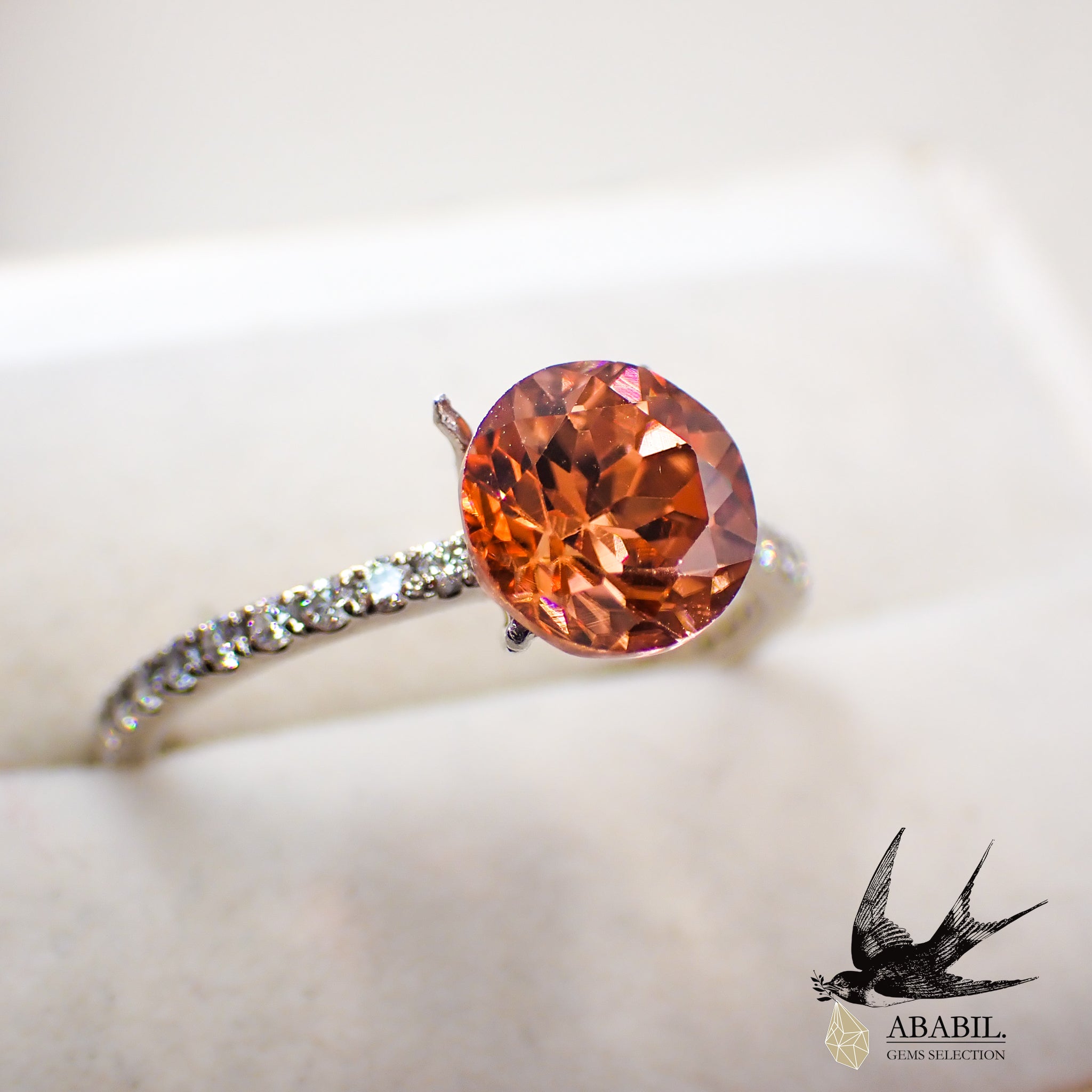 天然オレンジジルコン2.95ct【タンザニア】☆紅茶カラー 天然オレンジジルコン2.95ct【タンザニア】☆紅茶カラー