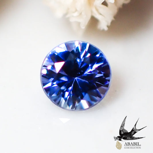 Natural high quality benitoite 0.09ct [USA] Dark rare stone ★Multicolor gemstone
