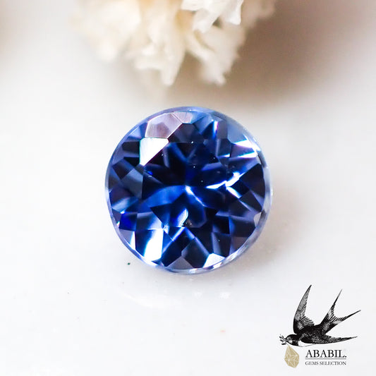 Natural high quality benitoite 0.10ct [USA] Dark rare stone ★Multicolor gemstone