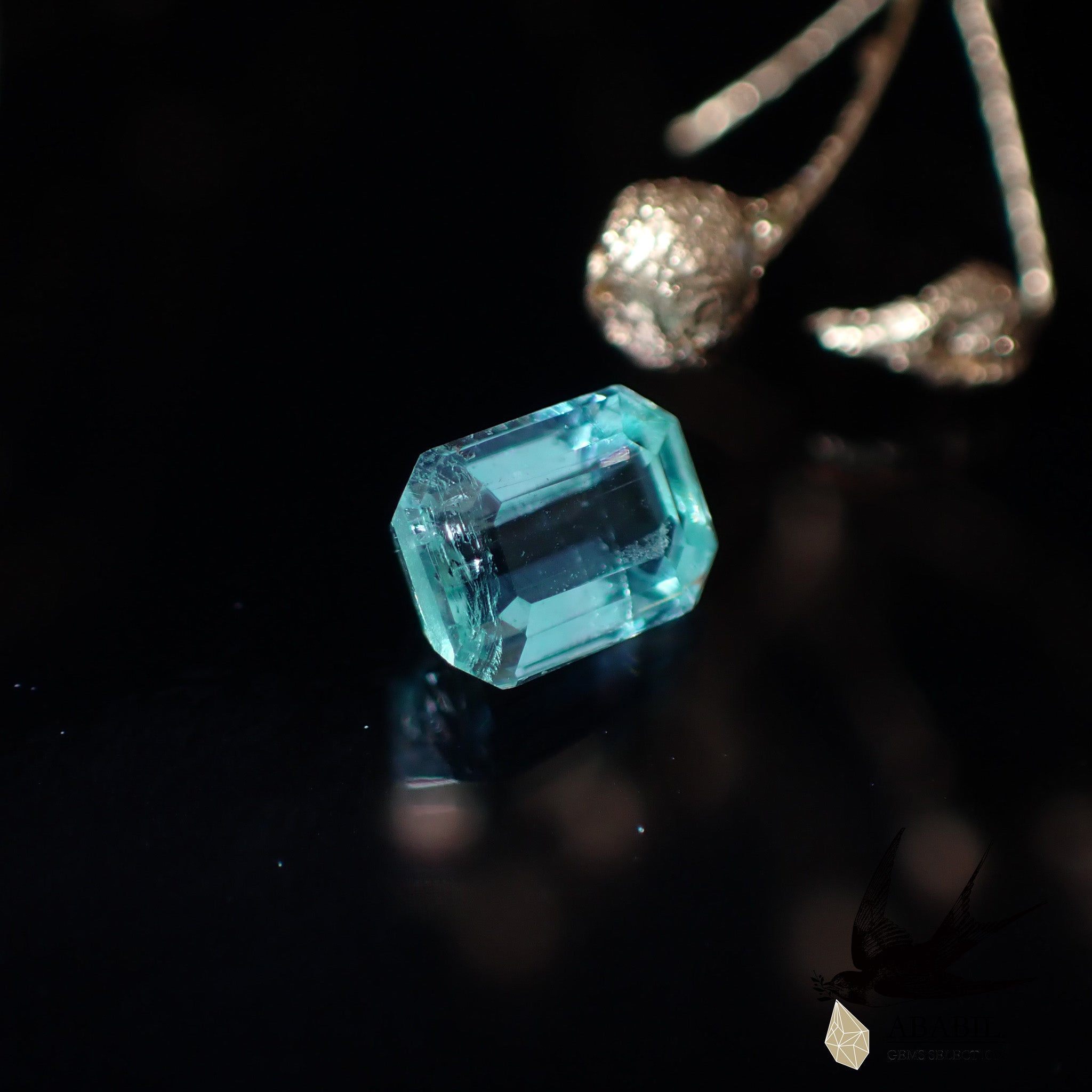 天然ミントベリル0.17ct【ブラジル】☆やさしいミント色☆ – ABABIL.gems