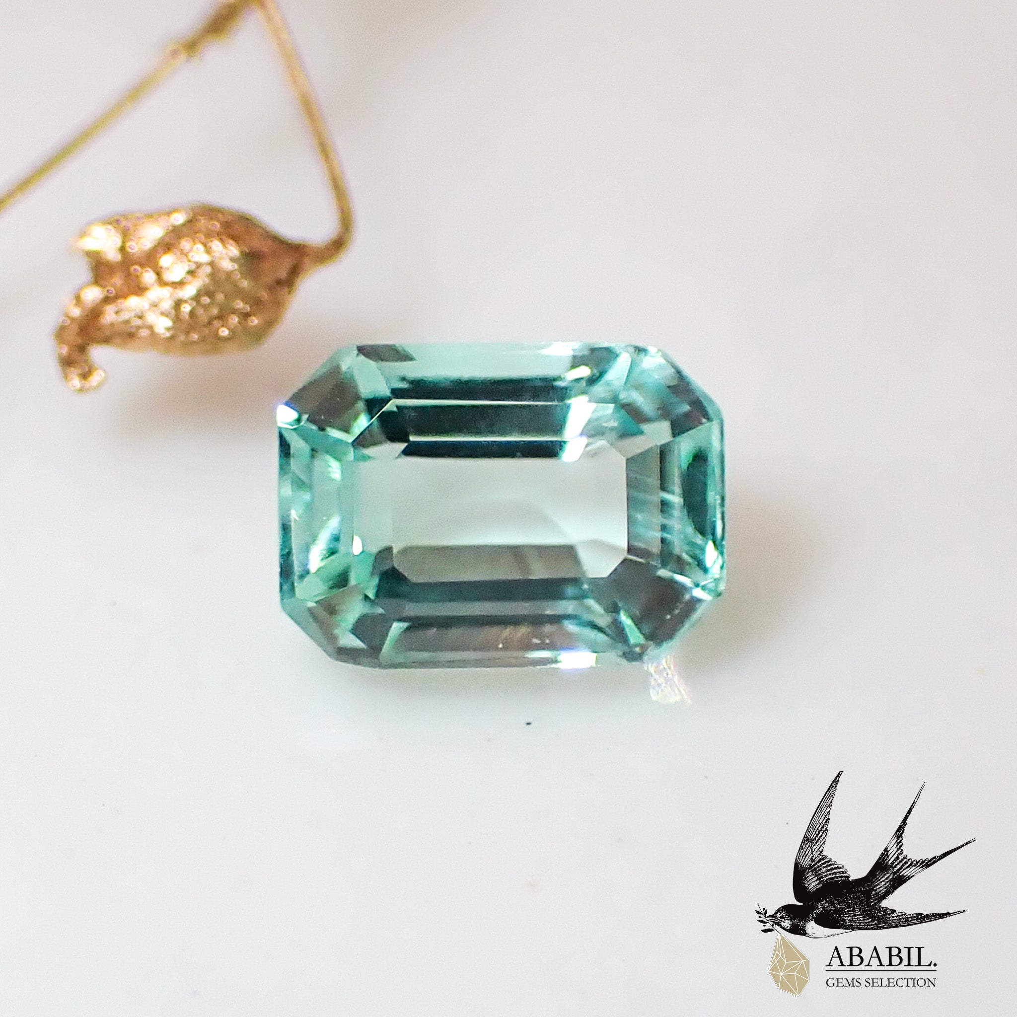 天然ミントベリル0.25ct【ブラジル】☆やさしいミント色☆ – ABABIL.gems