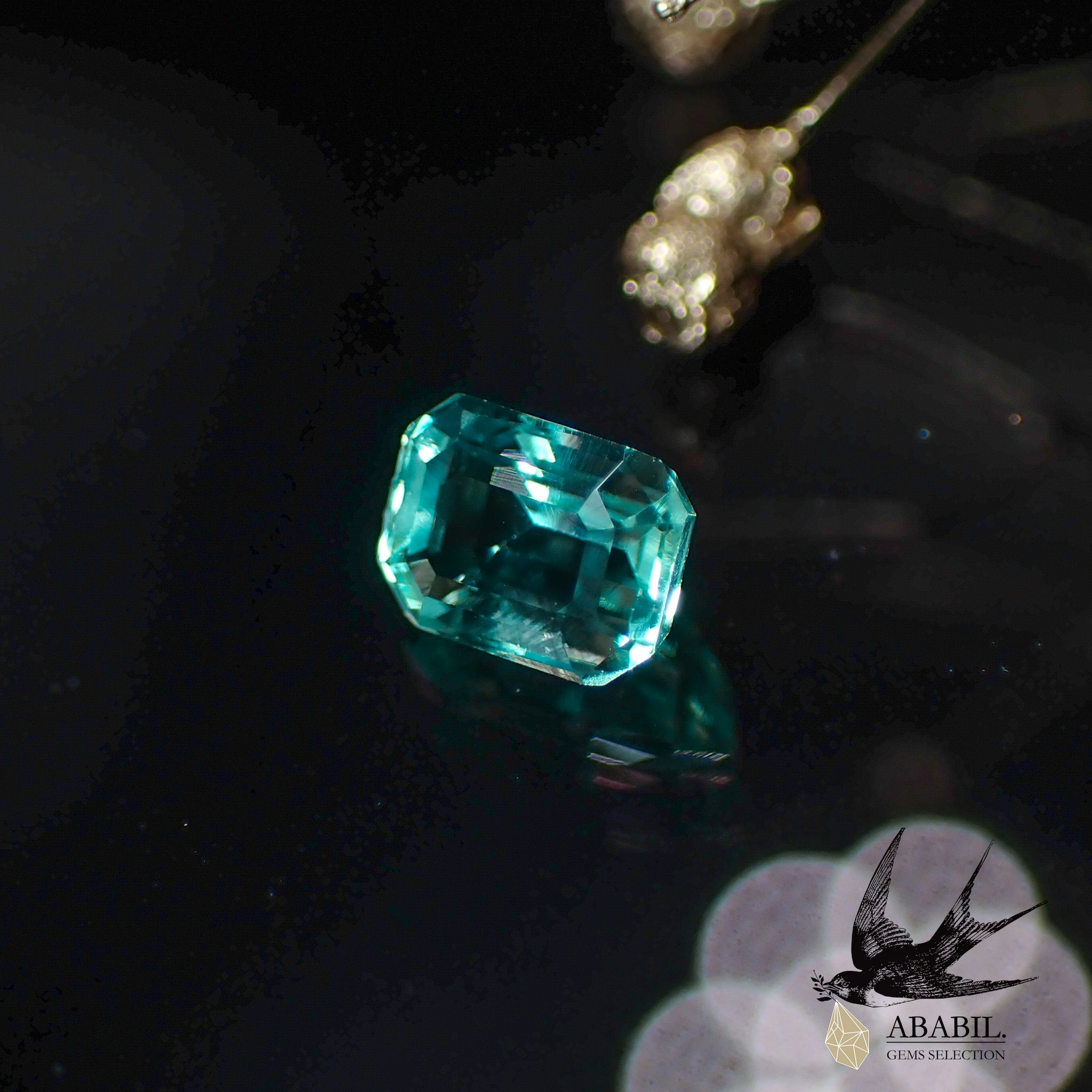 天然ミントベリル0.25ct【ブラジル】☆やさしいミント色☆ – ABABIL.gems