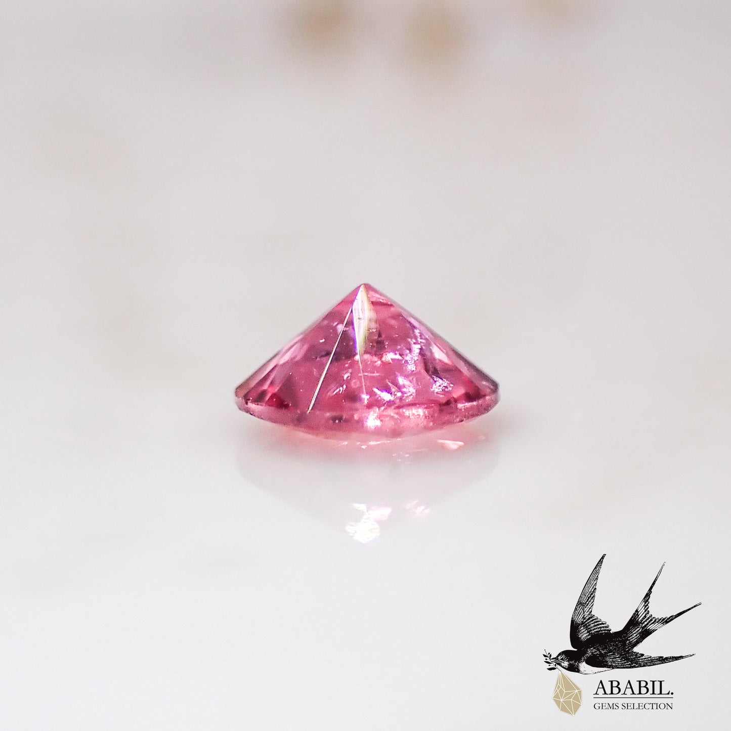 Natural pink tourmaline 0.21ct [Brazil] gentle pink