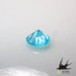 Natural Paraiba tourmaline 0.02ct [Brazil] Neon blue, fluorescent color