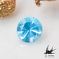 Natural Paraiba tourmaline 0.02ct [Brazil] Neon blue, fluorescent color