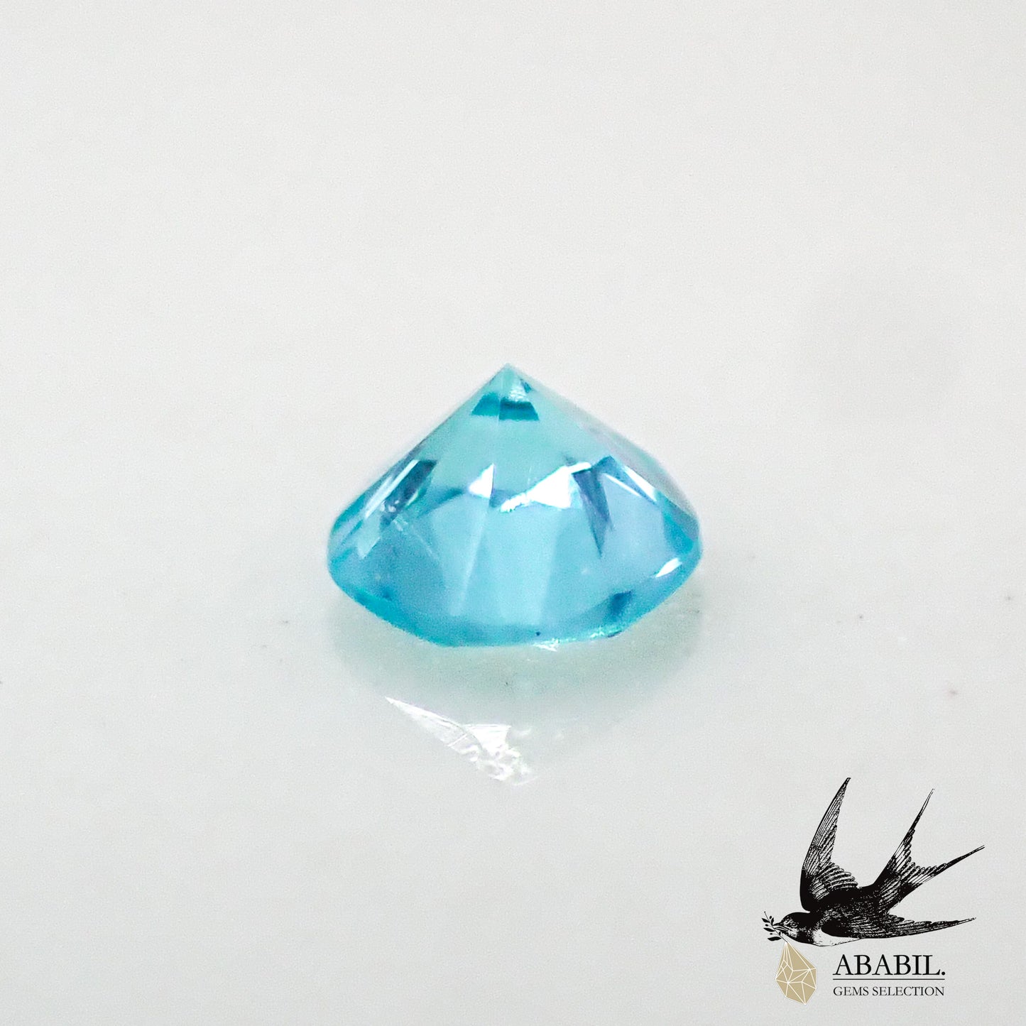 Natural Paraiba tourmaline 0.02ct [Brazil] Neon blue, fluorescent color