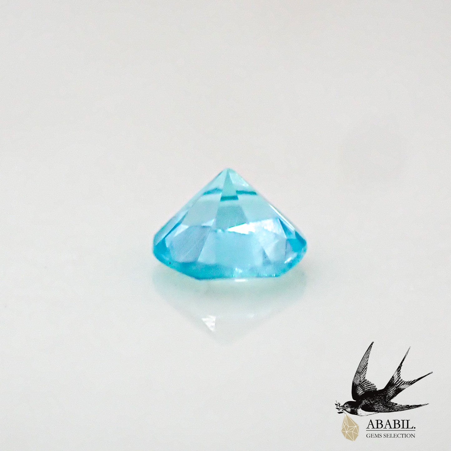 Natural Paraiba tourmaline 0.02ct [Brazil] Neon blue, fluorescent color