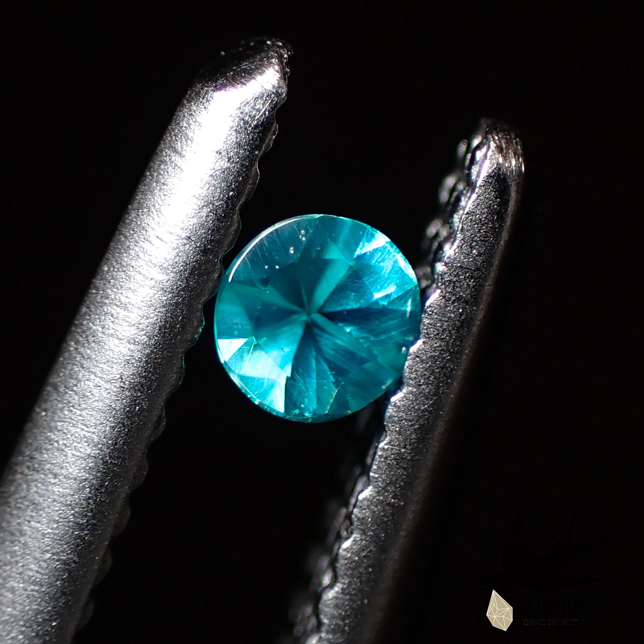 天然パライバトルマリン0.02ct【ブラジル】☆ネオンブルー、蛍光色