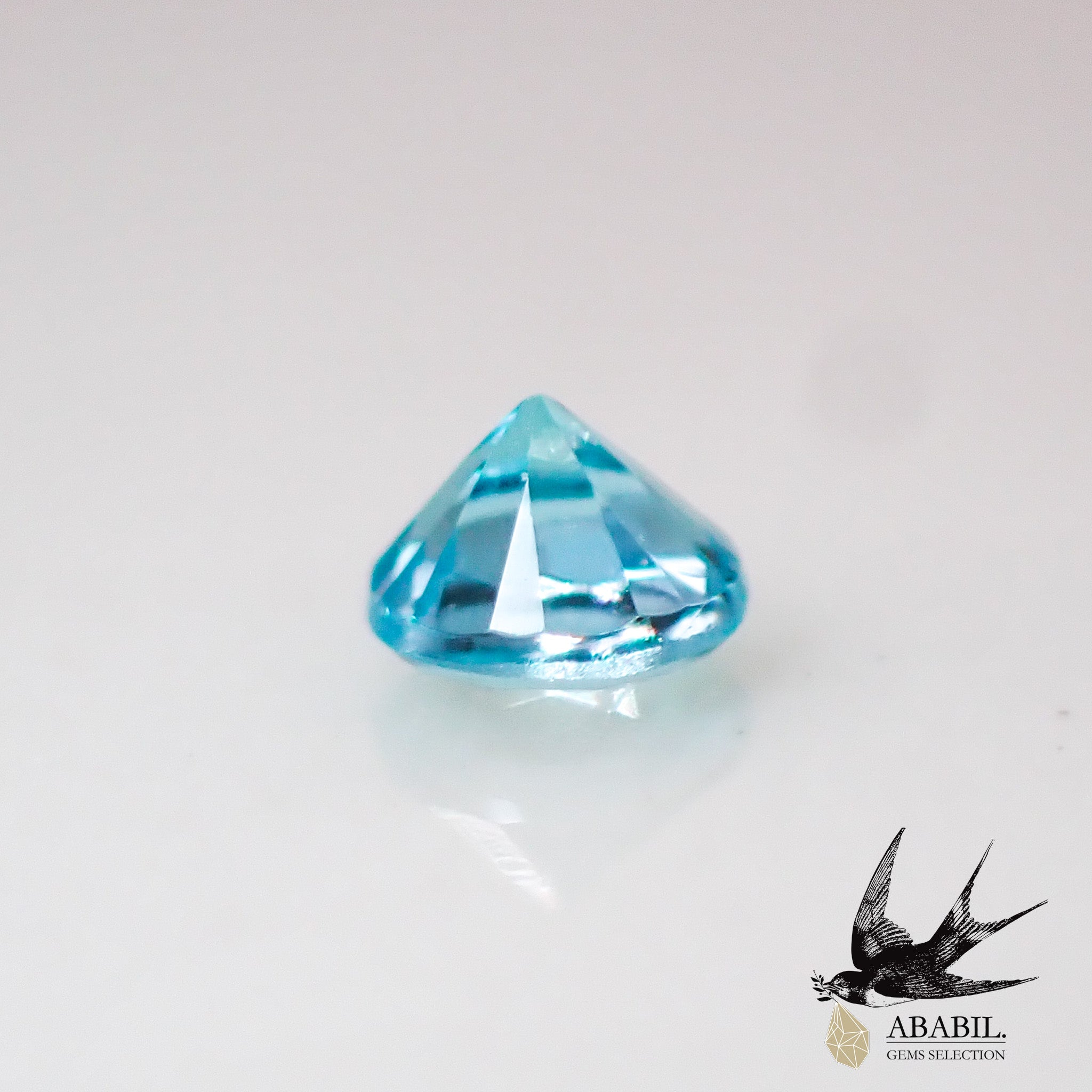天然パライバトルマリン0.03ct【ブラジル】☆ネオンブルー、蛍光色