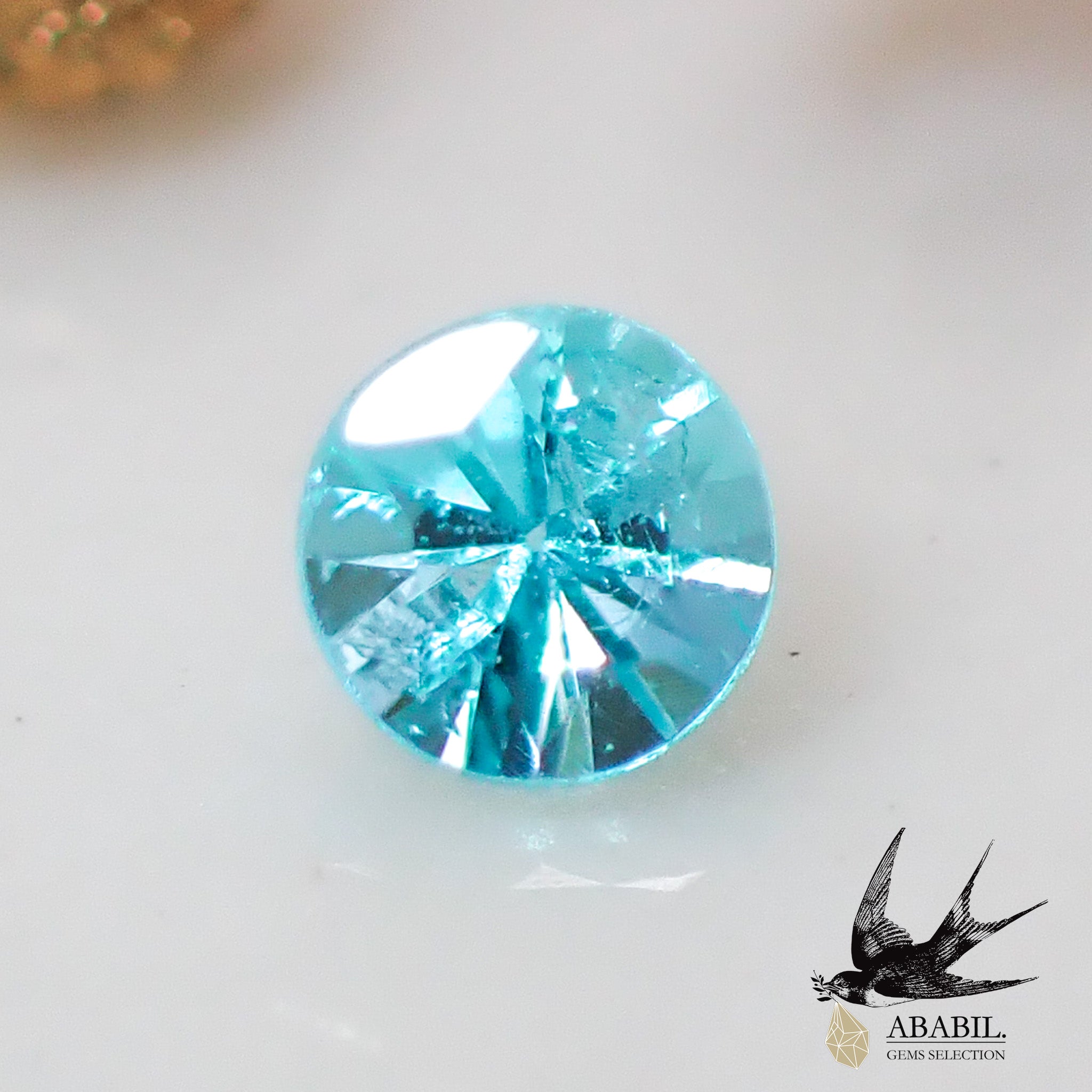 天然パライバトルマリン0.03ct【ブラジル】☆ネオンブルー、蛍光色☆-