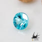 Natural Paraiba tourmaline 0.03ct [Brazil] Neon blue, fluorescent color