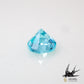 Natural Paraiba tourmaline 0.03ct [Brazil] Neon blue, fluorescent color