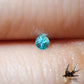 Natural Paraiba tourmaline 0.03ct [Brazil] Neon blue, fluorescent color