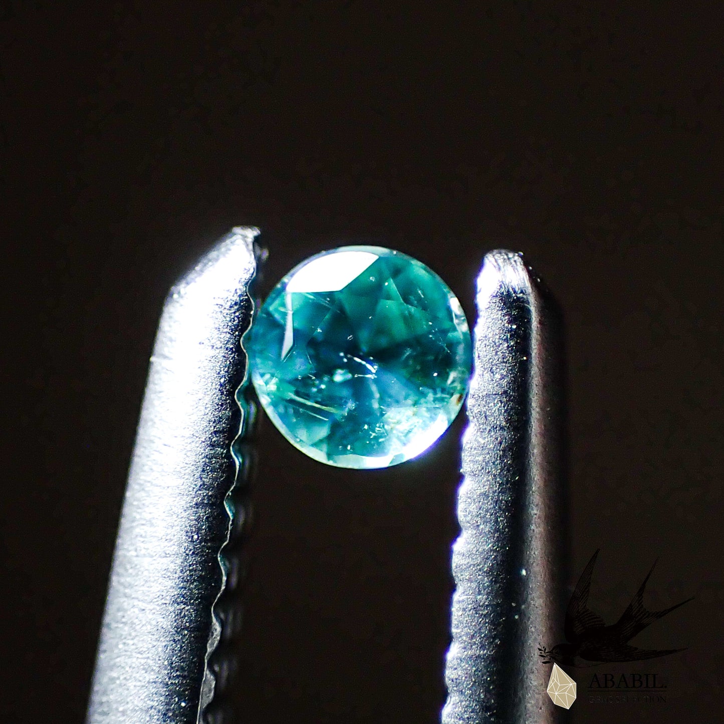 Natural Paraiba tourmaline 0.03ct [Brazil] ★Tiffany blue, fluorescent color★ 