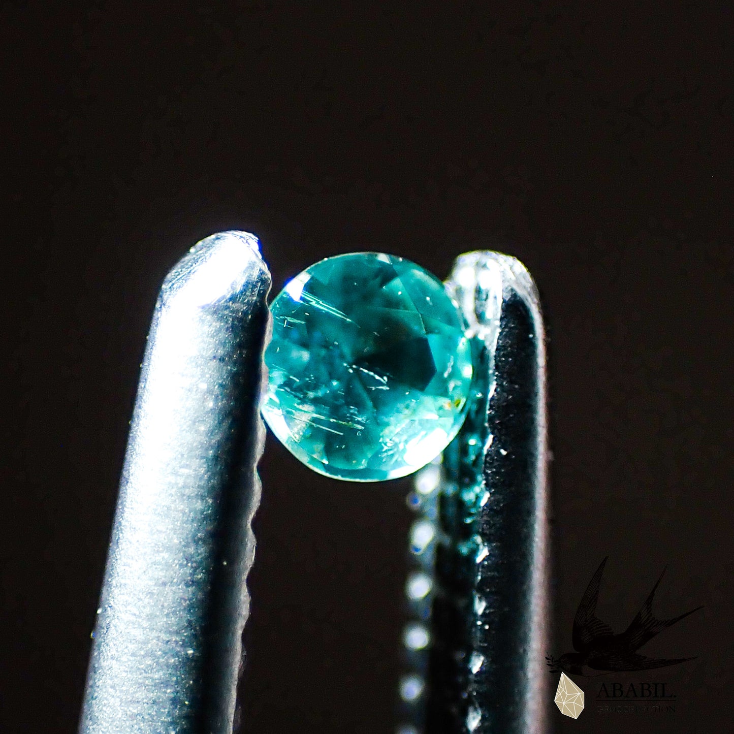 Natural Paraiba tourmaline 0.03ct [Brazil] ★Tiffany blue, fluorescent color★ 