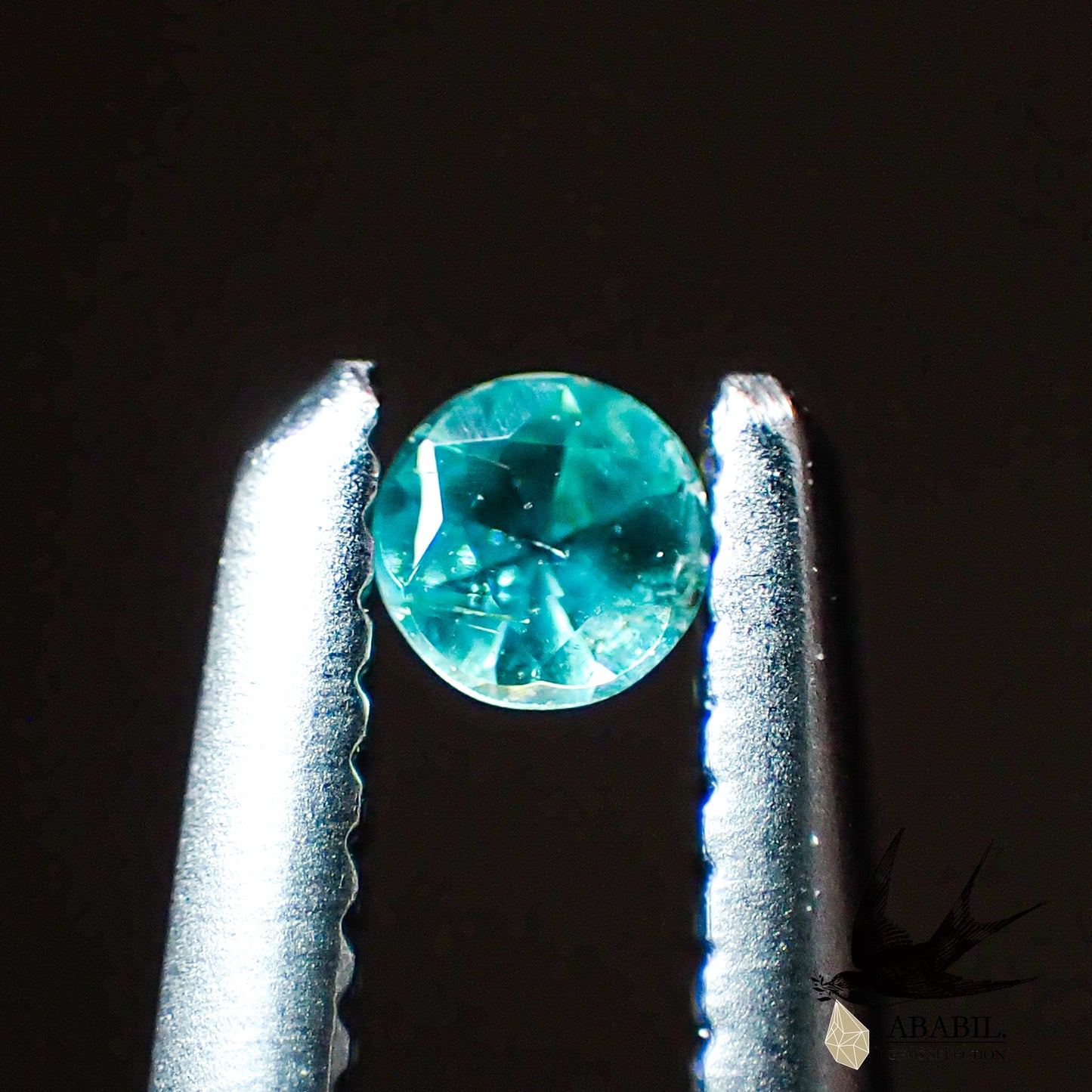 Natural Paraiba tourmaline 0.03ct [Brazil] ★Tiffany blue, fluorescent color★ 