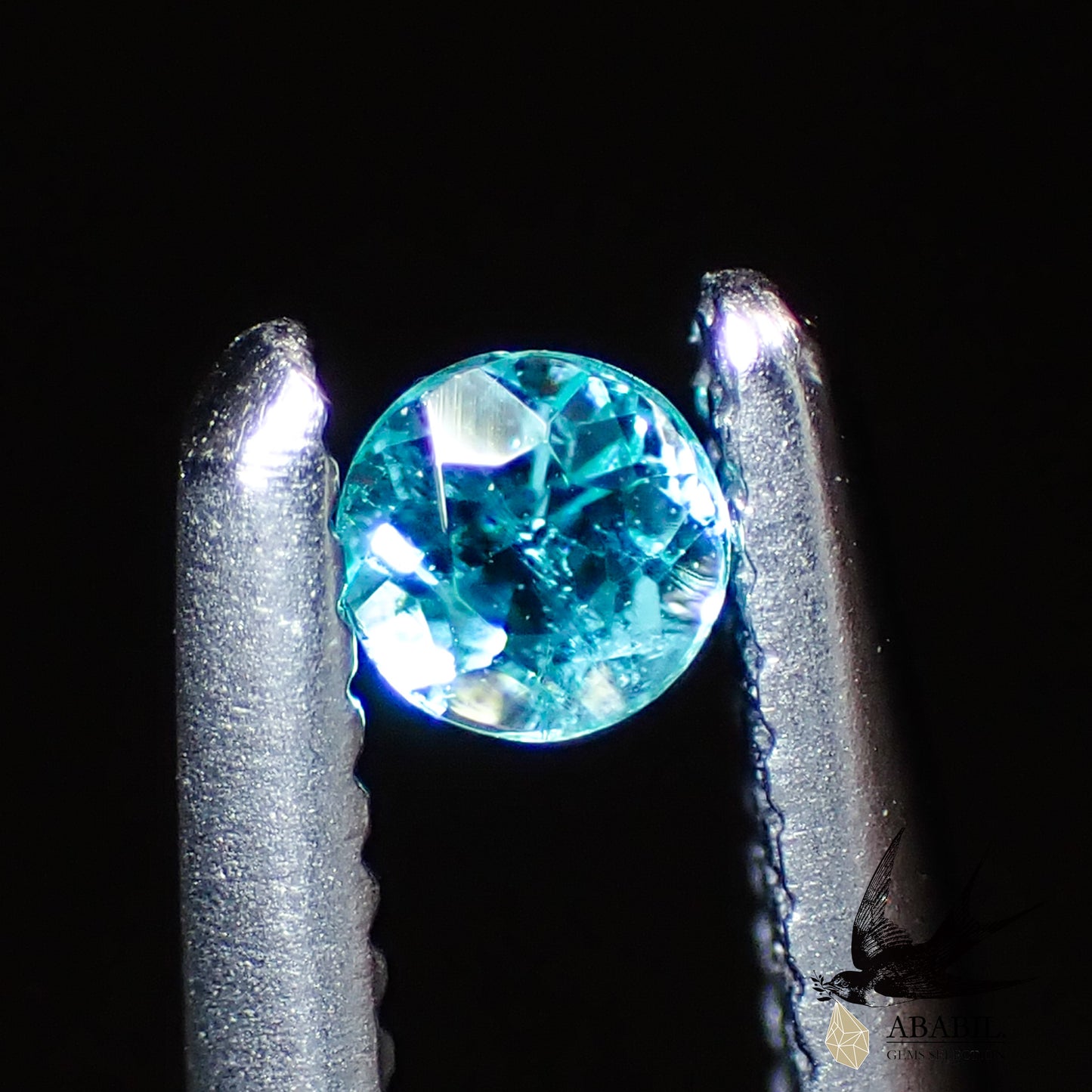 Natural Paraiba tourmaline 0.05ct [Brazil] Neon blue, fluorescent color 